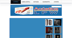 Desktop Screenshot of acusticalpw.com.br