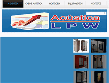 Tablet Screenshot of acusticalpw.com.br